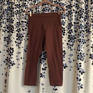 Lululemon High-Waisted Dusty Rose Cropped Align Leggings